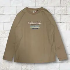 長袖Tシャツ ロンT ロゴプリント ベージュ L グランジ サーフ ハワイ