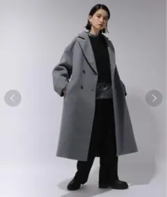 【美品】HARE チェスターベルトコート　Mサイズ　グレー