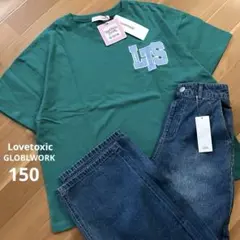 新品＊Lovetoxic&GLOBLWORK Tシャツ&デニムパンツ 150のサムネイル