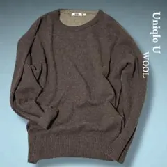 CEO様専用　UNIQLO U ユニクロ バイカラーラムクルーネックセーター