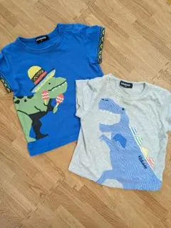 クレードスコープ　恐竜Tシャツ80 2枚セット