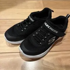 美品　SKECHERS ブラック スニーカー 20cm