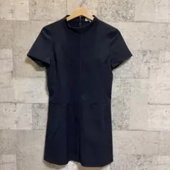 ZARA ピンストライプ ノースリーブ ミニワンピース S