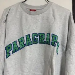 Paragraph グレー刺繍トレーナー P08 即購入⭕️