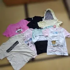 女の子 半袖・長袖150cm 8着まとめ売り Tシャツ 夏服のサムネイル