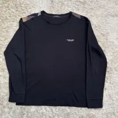 ブラックレーベルクレストブリッジ　ロングスリーブ 長袖Tシャツ ブラック M