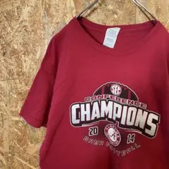 AE9770 90‘US古着 半袖Tシャツ レッド メンズ L ポス