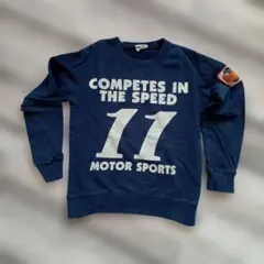 平成レトロ　ネイビー トレーナー MOTOR SPORTS 11