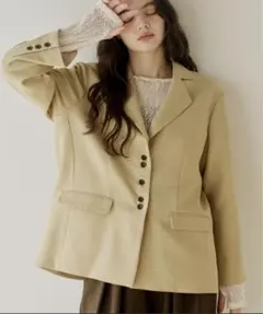 新品 OLUN linen blend jacket/リネンブレンドジャケット - メルカリ