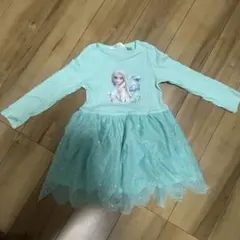 H&M エルサ プリント ワンピース 120 cm