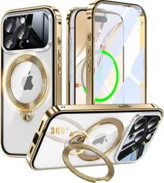 【新品未使用】iPhone 15 Pro Max 用ケース ゴールド