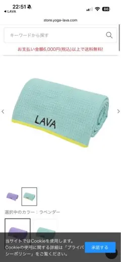 新品未開封 Lava rug ラグ ミントグリーン ヨガ - メルカリ