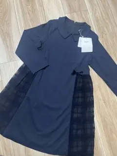 新品タグ付きフォーマルワンピース ネイビー 130cm