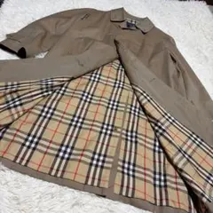 【美品】バーバリーロンドン テーラードジャケット ノバチェック メガチェックL 希少品 BURBERRYロンドンテーラードジャケット 7分袖 メガチェック