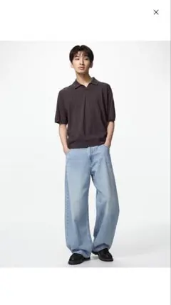 バギーカーブジーンズ28 64BLUE