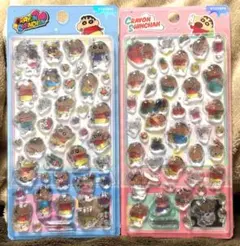 海外正規品　クレヨンしんちゃん ３Ｄ　シール　２枚セット