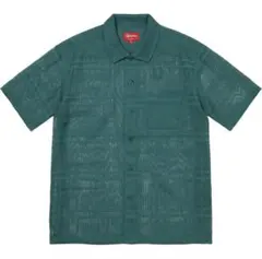 極美品　Supreme Mesh Stripe S/S Shirt グリーンのサムネイル