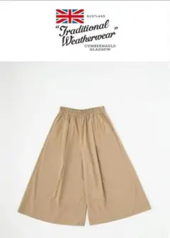 トラディショナルウェザーウェア　キュロットパンツ　ベージュ