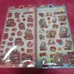 ラブブ　ハローキティ　ロッツォ　ボンボンシール