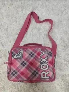 ROXY ショルダーバッグ ピンク チェック Y2K