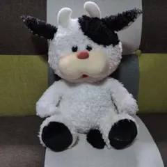 OIKE moo moo ぬいぐるみ 牛 ウシ 訳あり　昭和レトロ　モーモーのサムネイル