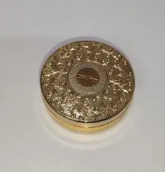 菊御紋入り 24KGP 金メッキ 朱肉ケース