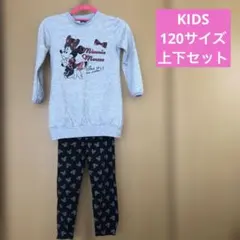 ミニーマウス　7分袖、ミッキーマウス柄薄手ズボン2点セット 120サイズ