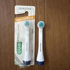 SUNSTAR GUM PROCARE 電動歯ブラシ替えブラシ やわらかめ 2個のサムネイル