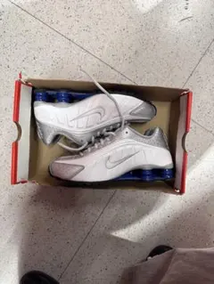 値下げ交渉可 Nike Shox R4 ホワイト ブルー シルバー