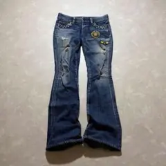 y2k stud flare denim pants gimmick 平成ギャルのサムネイル
