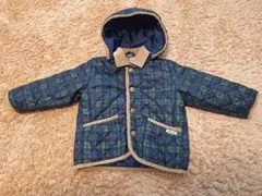 Hot Biscuits チェック柄キルティングアウター　80センチ