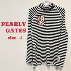 美品★パーリーゲイツ★長袖モックネックシャツ インナー PEARLYGATES