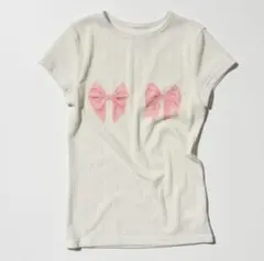 SCULPTOR Bow Bow Baby Tee Tシャツ ホワイトのサムネイル