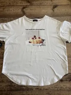 ラブトキ　サイズL 160 ケーキプリント半袖Tシャツ