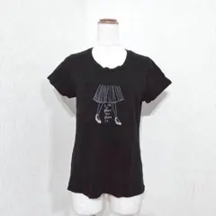 ケティシェリー 半袖Tシャツ（M）ブラック プリント 綿100% カットソーのサムネイル