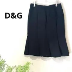 【ドルチェアンドガッバーナ】スーツ下スカート／イタリア製／マーメイドタック／無地