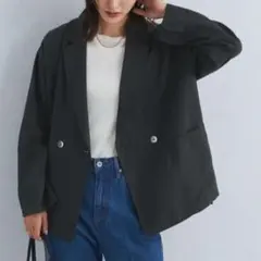 green label relaxing ツイル ライト ジャケット ダブル 黒