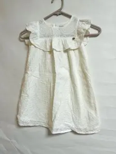 【BeBe】110cm ワンピース レース 清楚系 キッズ 子供 おしゃれ