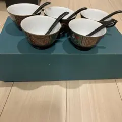 コーヒーカップ　陶器スプーンセット