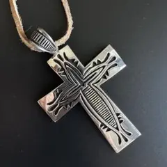 ⭐︎インディアンジュエリー　スティーブンJビゲイクロスペンダント⭐︎ スティーブン J ビゲイ オーバーレイ ビッグクロスペンダント