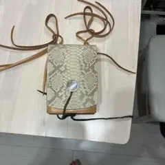 ヘビ柄　サイドポーチ