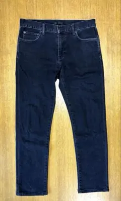 UNIQLO ヒートテックジーンズ ブラックデニム 32 82㎝ 裏起毛