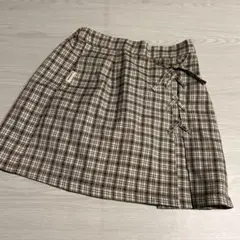 Lovetoxic☆チェック柄スカート 100cm ベージュ系