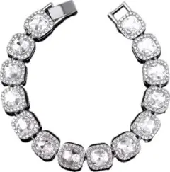 今話題！極太テニスチェーンブレス【AAAAA＋ジルコニア使用】輝き別格