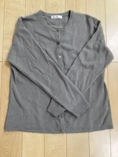 Jolie Femme カシミヤ100％ 丸首カーディガン