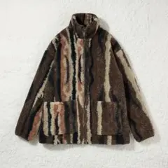 【新品￼】niko and… ミックスボア ハイネックフルZIPジャケット M￼