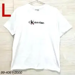 【新品】Calvin Klein Tシャツ ホワイト Lサイズ メンズ　半袖
