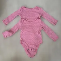 carter's ピンク ドットロンパース 3m