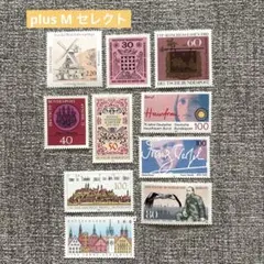 3A23【消印有：海外切手(ハンガリー)】PORTÓ数字切手20枚 コラージュ