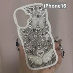 スマホケース iPhone16 デコ デコ電 量産型 天使界隈 ゴテゴテ